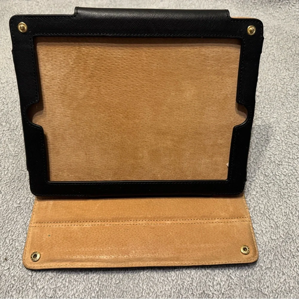 Tory Burch Black and Gold iPad Case